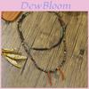 Ethnic Coin Pendant Necklace With Leather And Wooden Beads For Men