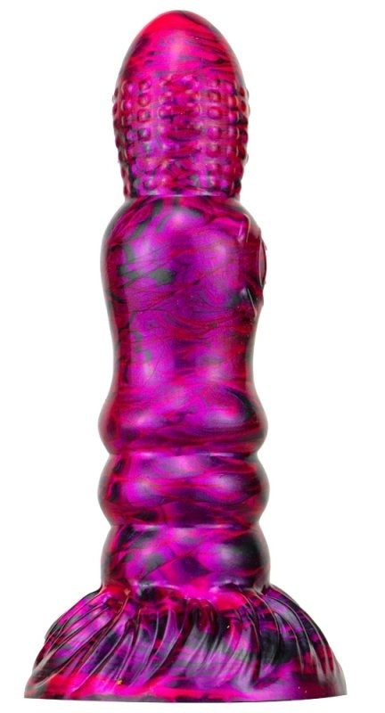 Fantasy Peern Dildo 17 X 4.7cm Purple-Black - MetallicAnal - Unusual Dildos