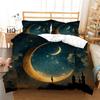 3D Printing Ramadan Bedding Set Moon Theme Duvet Cover Single/double Bed Teens Adults Cover Gift