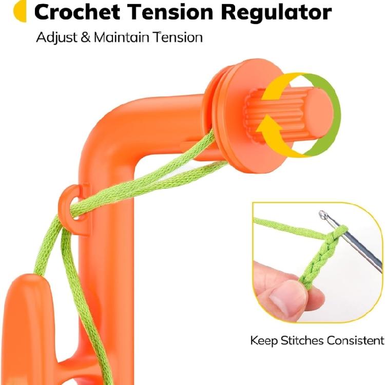 Outil de démarrage au crochet pour débutants Ensemble de crochets multifonctionnel Portable en plastique Pour l'artisanat au tricot