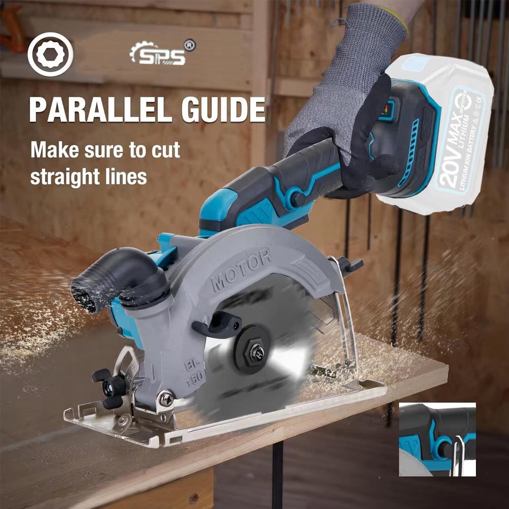 6-Inch Rechargeable Brushless Circular Saw for Woodworking/DIY