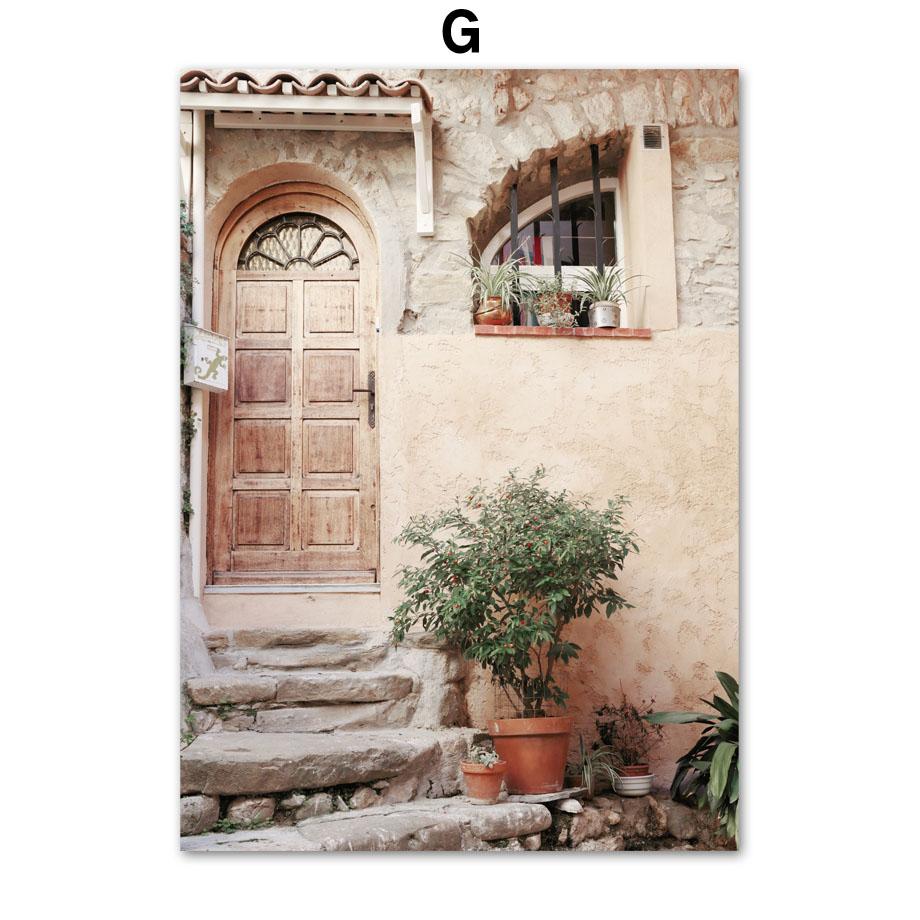 

Пламовые деревья, средиземноморские винтажные городские постеры и принты, холст, живопись, скандинавские настенные художественные фотографии, домашний декор для гостиной 21X30cm No Frame