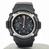 CASIO Solar Watch Stainless Steel x Resin Silver Color x Black G-SHOCK Radio-Controlled Analog-Digital / AWG-M100 Men's