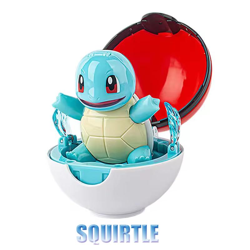 Toys Pokeball Deformation Anime Action Figure Model Pikachu Eevee Squirtle Charmander Bulbasaur Kids Gifts