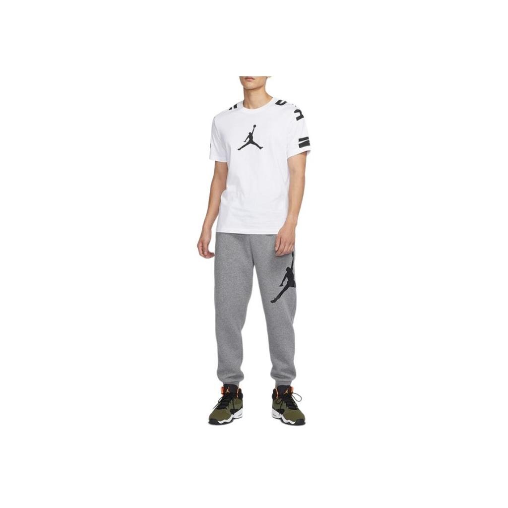 Jordan Casual Sports Crew Neck Pullover Short Sleeve T-Shirt Men Tops White CZ2490-100