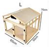 Wooden Transparent Pet House with Double Doors Indoor Dog Cat Crate Fence Stable Safe Houses for Small To Medium Cats Dogs