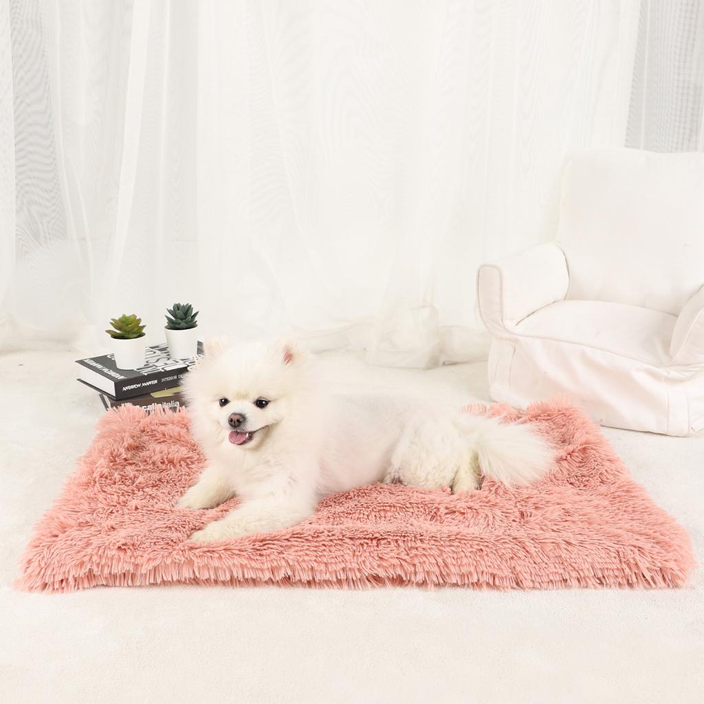 Dog Blanket Pet Bed Warm Beds for Dogs Medium Supplies Accessories Kennel Small Cats Large Basket Washable Puppy Plush Mat
