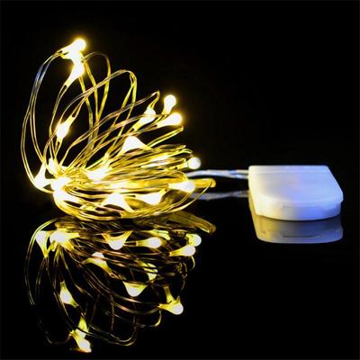 LED String Lights for Gifts & Cakes - Button Battery Copper Wire Holiday Decor