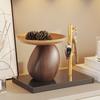Pinecone Tray Resin Handicrafts Abstract Mushroom Desktop Storage Container Fruit Platter Candy Bowl Home Decoration Accessories