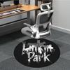 1 Stück Linkin Park Stuhlteppich für Büro, rutschfest, weich und bequem, Teppich für Büro, Gaming, leichte runde Bodenschutzmatte yy251021039