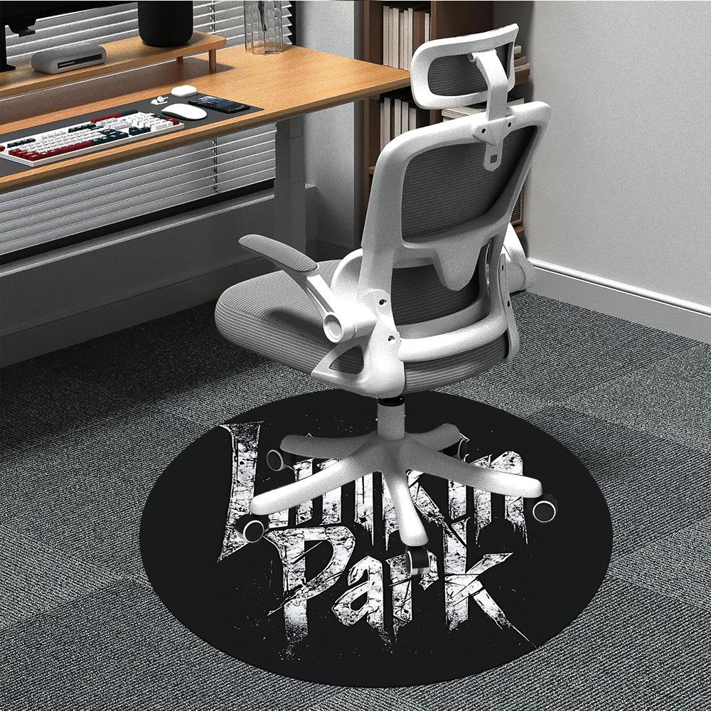 

1PC Linkin Park Office Round Rug Perfect for Office Non-Slip Backing, Decorative Floor Mat yy250916004 80cm by 80cm
