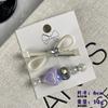 New Ins Wind Clip Sweet Cool Bow Hair Clip Side Senior Sense Hair Card Rhinestone Duckbill Clip Hair Accessories Headwear