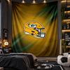 Wall Hanging Tapestry Green Bay Packers Print Cloth for Living Room Bedroom Home Decor
