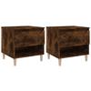 VidaXL Tables de chevet 2 pcs Chêne fumé 50x46x50 cm Bois d’ingénierie 819543