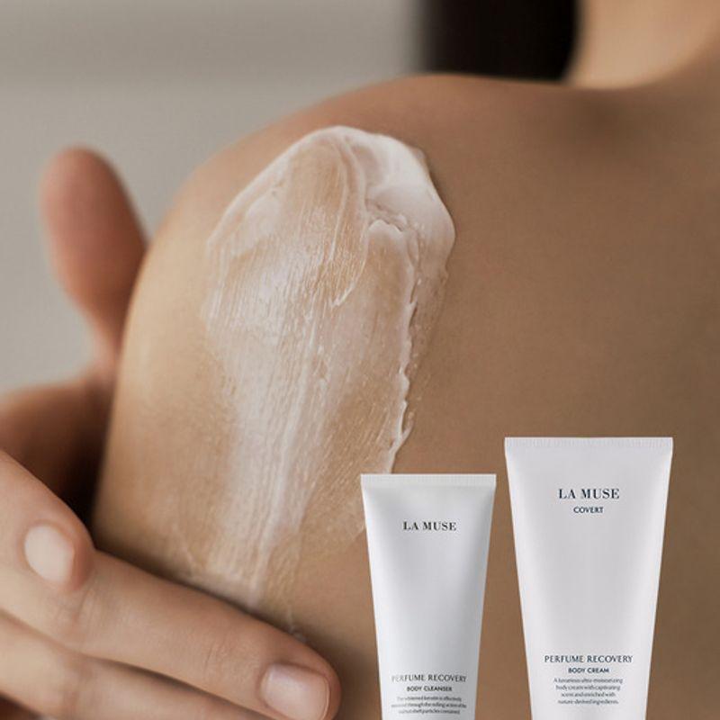 LAMUSE Perfume Recovery Body Cleanser + Body Cream SET (Cobalt) BASIC+COVERT