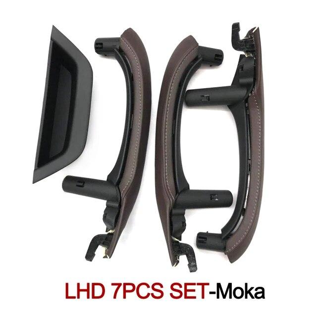 Links rechts Fahrer Auto Innentür Pull Griff Leder Abdeckung Set Montage Ersatz für BMW X3 X4 F25 F26 2010-2016