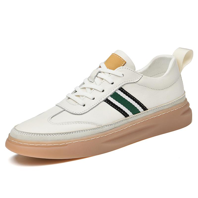 Fashion Luxury Brand Mens Genuine Leather Sneakers Fashion Comfortable Casual Shoes Versatile Men Tenis Masculino Lightweiht Sports Shoe