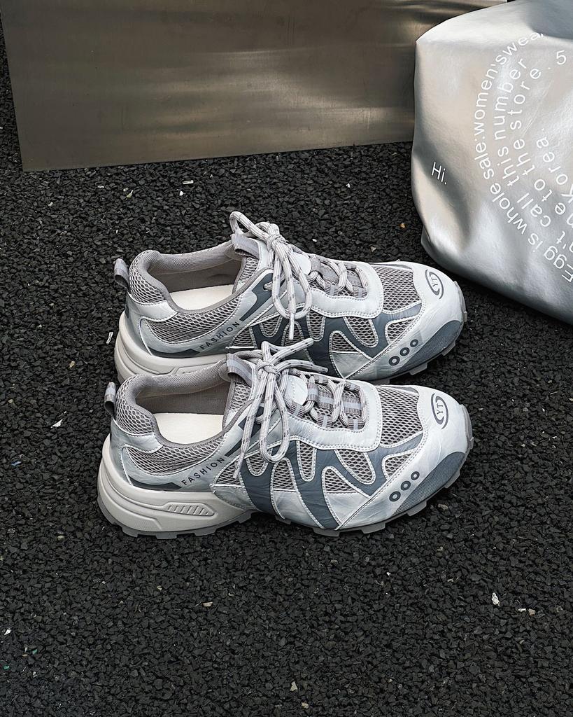 European Products Popular Dad Shoes Girl 2025 Autumn New Niche Non-collision Versatile Shoes Sports and Leisure Forrest Gump Shoes