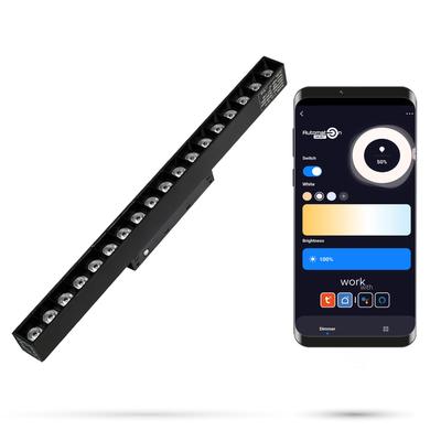 2.4GHZ Grille 18W LED Linear Spotlight for Magnetic Tracks SMART TRACK 48VDC 3000-5000K Dimmable