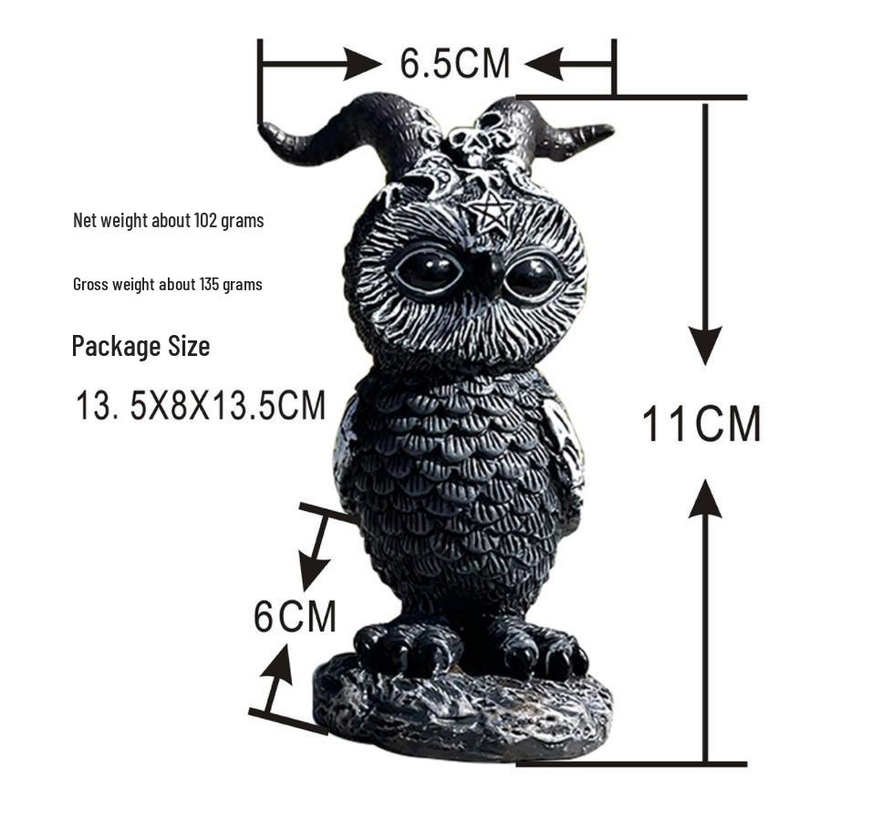 Halloween Magic Kitten Resin Ornaments: Animal Sculptures for Tabletop Decorations