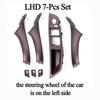 Suitable for Carbon Fiber Inner Handle F10 F11 F18 5Series Armrest Pull Trim Cover 7 Pcs Set 51417225875 51417261933 51417225879