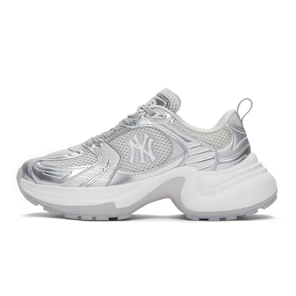 MLB New York Yankees Casual Shoes Women's Low top Beige/Gray/Silver 3ASHW045N-50SIS(Team80BOX)