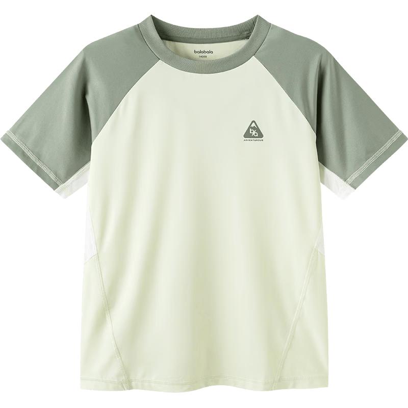 Balabala Kids Quick-Dry Colorblock Short Sleeve T-Shirt
