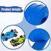 Race Car Ramp Track 15 Ft Gift Portable Multifunctional Flexible Strong Suction Cups with 2 Racecars