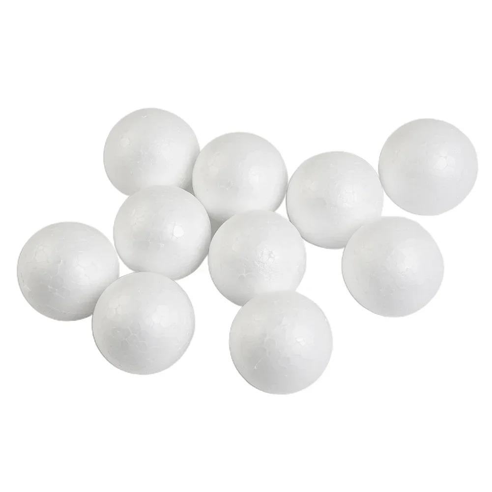 10Pcs Christmas Decoration Solid Foam Ball Balls 50mm-100mm Round DIY Accessory Handmade For Home Decor Party Celebration Gifts