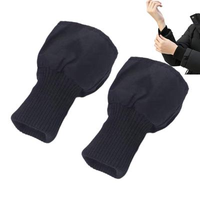 1 Paar Rippbündchen Verlängerer Winddichte Daunenjacke Verlängerte Bündchen Faden Elastische Spleißkante Gestrickt Rippstrick Ärmelverlängerer