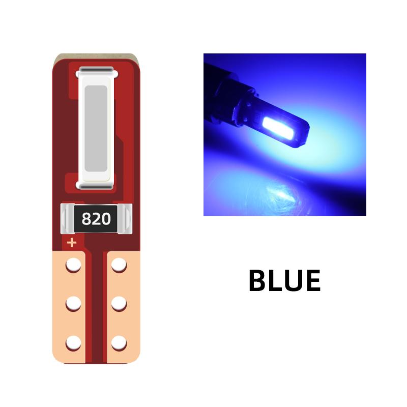 10Pcs T5 Led Bulb Canbus W3W 74 286 W1.2W Super Bright Auto Dashboard Gauge Lamp Car Warning Indicator Instrument Cluster Lights