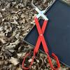 BBQ Charcoal Tongs Long Handle Aluminum Coal Clip Kitchen Grill Tongs Heat Resistant Barbecue Tool