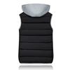 Women's  Fall Winter Cotton Vest, Korean Style Plus Size Detachable Hooded Short Warm Sleeveless Waistcoat