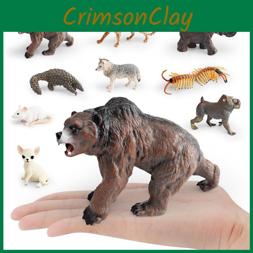 Pvc Leoparden Wölfe Figur Realistische Wildtiermodelle für Kinder Lernen Spielzeit