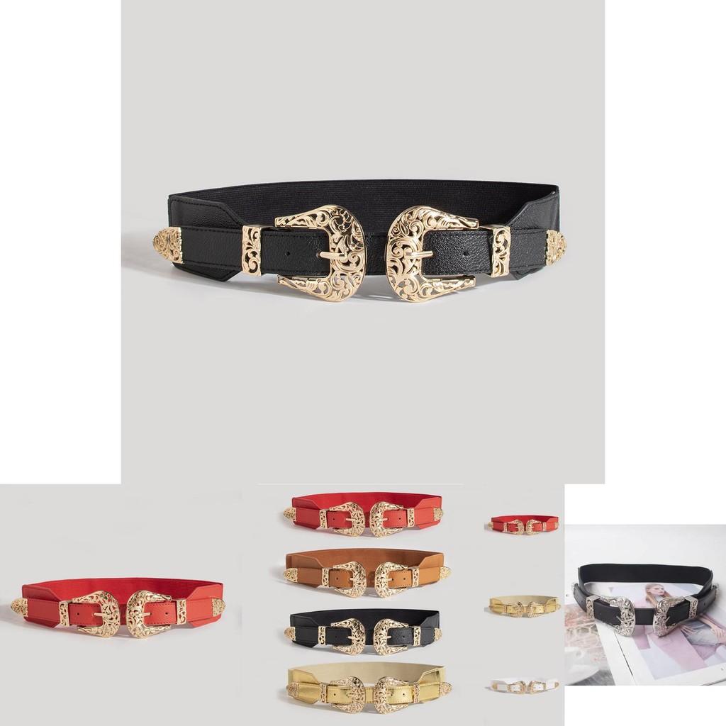 Denim Waist Belt With Metal Buckle Adjustable Buckle For Women Fashion Accessories