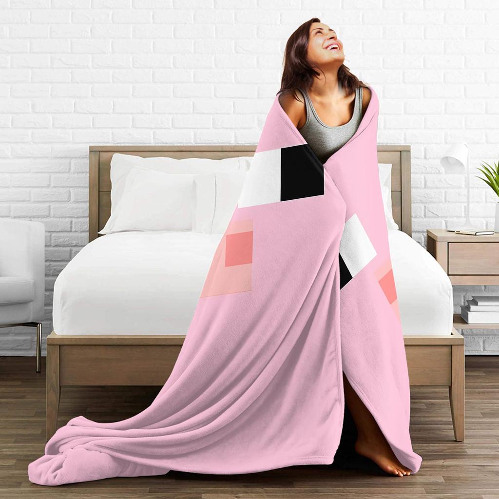 Pig Pixel Game Blanket Quality Warm Soft  Throw Blanket Winter Picnic Couch Chair Sofa Bed Novelty Bedspread