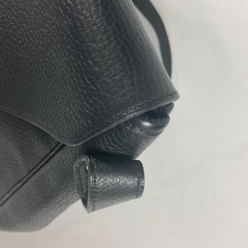 HERMES Serie Christie Rhone Bag Crossbody Flap Shoulder Bag Black/SilverHardware