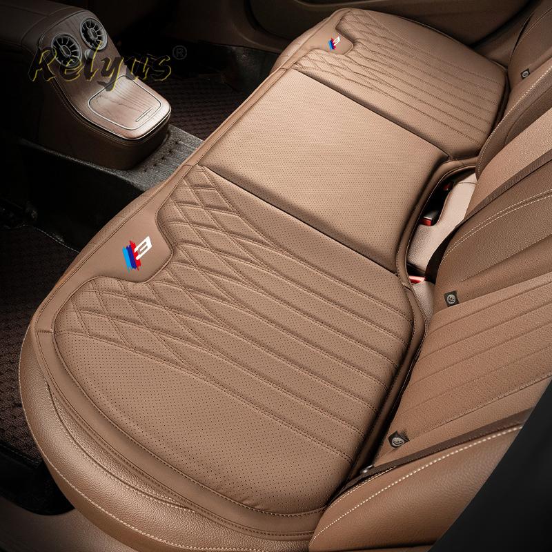 Weiches Auto-Sitzkissen PU-Leder Belüftet Ganzjahres-Sitzkissenbezüge für BMW 3er Serie 3GT G20 G21 G28 F30 F31 F34 F35 F36