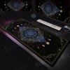 Kunst Magie Tarotkarte Mauspads HD Schwarz PC Gamer Sternbild Schreibtischunterlage XXL Kawaii Zubehör Großer Teppich Home Office Einrichtung