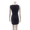 GRAXIA Cabaret Mini Size L Dress, Dress, Cache-Coeur, Sleeveless, V-Neck, Gathered, Asymmetrical, Women's, Black,