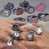 Vintage Punk Finger Watch Mini Elastiskt Armband Legering Klockor Par Ringar Smycken Klocka Retro Roman Quartz Watch Ringar Kvinnor Män