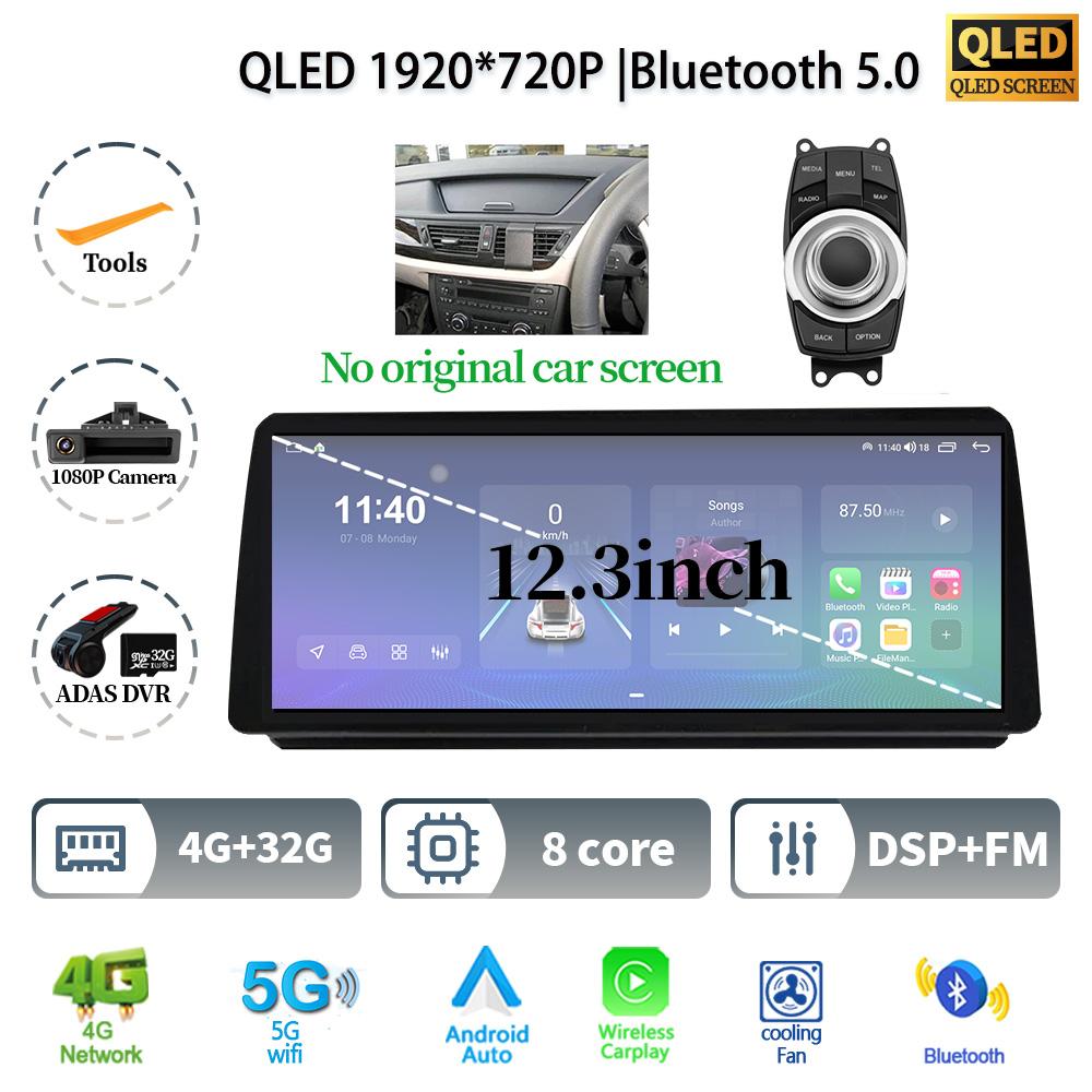 12.3" For BMW 3 Series E90 E91 E92 Android 14 Car Radio Multimedia 4G GPS Navigation Bluetooth Stereo WIFI CarPlay Touch Screen