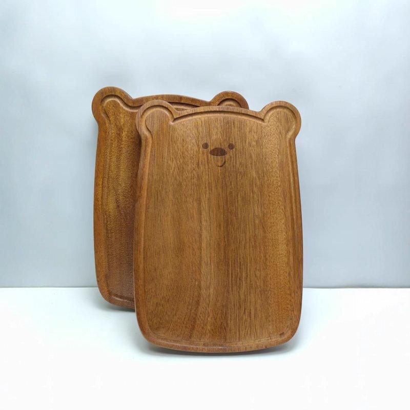 ZISIZ Cute Bear Wenge Wood Cutting Board