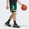 Adidas Colorblock Logo Mesh Drawstring Basketball Shorts Men Bottoms Forest-Green JC6792