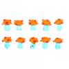 10Pcs Mushroom Ceramic Beads Cute Mini Colorful Loose Spacer Beads For Diy Jewelry Making Bracelet Necklace Accessories