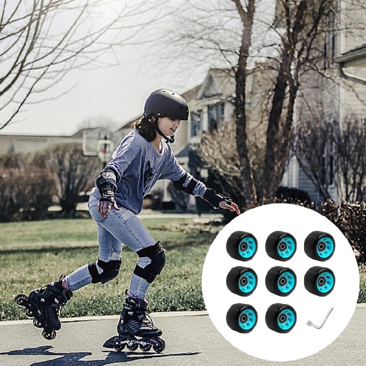 Double Row Roller Skate Wheel Set Roller Skate Accessories Quads Skate Replacement Wheel Skateboard Wheel with Bearings