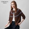Women's Fair Isle Thick Wool Knit Cardigan