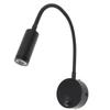 LED Wall Mount Reading Light 3W 3000K Modern 360 Degree Gooseneck Bedside Lamp for Bedroom