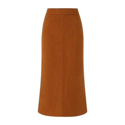 I Saw It First Womens/Ladies Faux Suede High Waist Midi Skirt