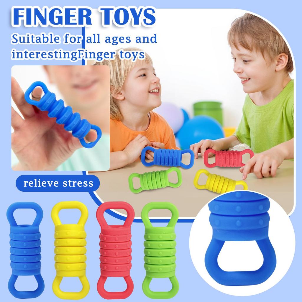 Fun Finger Toys For All Ages Food Grade Silicone Finger Decompression Toys Stretchable And Easy To Clean